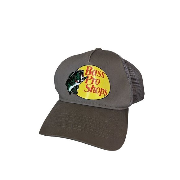 Bass pro shops fishing cap gray snap back mesh One size - Picture 4 of 7